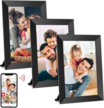 Frameo 10.1 Inch WiFi Digital Picture Frame. 1280×800 HD IPS Touch Screen Photo Frame Electronic. 32GB Memory. Auto-Rotate. Wall Mountable. Share Photos/Videos via Frameo App from Anywhere 3 Pack
