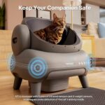 Neakasa M1 Open-Top Self Cleaning Cat Litter Box. Automatic Cat Litter Box with APP Control. Odor-Free Waste Disposal includes Trash Bags - Image 6