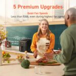 COSORI Air Fryer 9-in-1. Compact & Large 6-Qt. Fast Turbo Modes. 90–450°F Precise Heat for Even Results. Up to 95% Less Oil*. Roast. Bake. Dry. Reheat. Frozen. Broil. Proof. 120V. TurboBlaze. Ceramic - Image 12