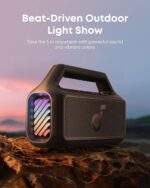 soundcore Boom 2 By Anker. Outdoor Speaker. 80W. Subwoofer. BassUp 2.0. 24H Playtime. IPX7 Waterproof. Floatable. RGB Lights. USB-C. Custom EQ. Bluetooth 5.3. Portable for Camping. Beach. and Backyard - Image 5