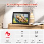 Frameo 10.1 Inch WiFi Digital Picture Frame. 1280×800 HD IPS Touch Screen Photo Frame Electronic. 32GB Memory. Auto-Rotate. Wall Mountable. Share Photos/Videos via Frameo App from Anywhere 3 Pack - Image 7
