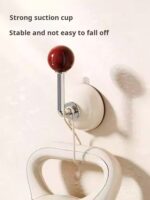 Suction Cup Back Door Hooks Side Hat Rack Closet Bathroom Entryway Hat Storage Bedroom Suction Cup Hooks(PACK OF 8) - Image 3