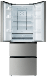 ⁦Hoover 534 Liters French Door Refrigerator Dual Inverter Refrigerator. LED Display with Touch Control. 1 Year Mfg & 10-Year Warranty on Inverter Compressor. 50/60 Hz Inox – HFD-M438-S⁩ - الصورة ⁦2⁩