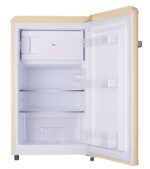 ⁦Hoover-HSD-K123RW123L Retro Style Single Door Refrigerator. Compact Free Standing Fridge with Freezer. Tempered Glass Shelves. Adjustable Thermostat. Eco-Friendly. 1 Year Warranty. Cream⁩ - الصورة ⁦5⁩