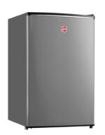 ⁦Hoover 160L Single Door Compact Refrigerator with Freezer Compartment – Mechanical Control. Adjustable Thermostat. Security Lock. 1 Removable Shelf. Defrost Feature. Silver – HSD-K160-S⁩ - الصورة ⁦2⁩
