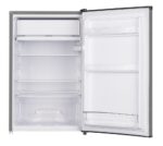 ⁦Hoover 160L Single Door Compact Refrigerator with Freezer Compartment – Mechanical Control. Adjustable Thermostat. Security Lock. 1 Removable Shelf. Defrost Feature. Silver – HSD-K160-S⁩ - الصورة ⁦4⁩