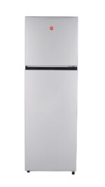 Hoover 300 Liters Top Mount Refrigerator. Reversible Double Door. No Frost Design Adjustable Thermostat Fruits & Vegetable Crisper . Energy Efficient. Silver. 1 Year Warranty- HTR-H300-S