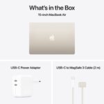 ⁦15-inch MacBook Air: Apple M4 chip with 10-core CPU and 10-core GPU. 16GB. 256GB SSD – Starlight⁩ - الصورة ⁦11⁩