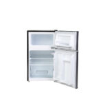 ⁦Hoover Top Mount Refrigerator – Light Retro Style. 121L Gross Capacity. Defrost. Mechanical Control. Interior Light. Silver – HTR-K121-S⁩ - الصورة ⁦3⁩