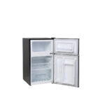 ⁦Hoover Top Mount Refrigerator – Light Retro Style. 121L Gross Capacity. Defrost. Mechanical Control. Interior Light. Silver – HTR-K121-S⁩ - الصورة ⁦4⁩