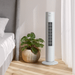 30 Oscillating Tower Fan with Touch Panel – White - Image 8