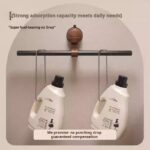 Suction Cup Walnut Towel Rack Antique Style No-Punch Wall Hanging Bathroom Towel Round Ring Bathroom Bath Towel Hanging Shelf (PACK OF 5) - Image 4