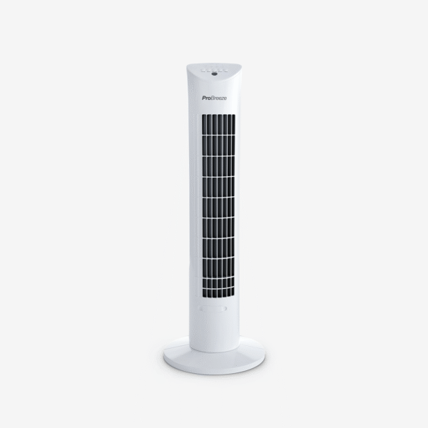 30 Oscillating Tower Fan – White