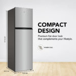 TCL Top Mount Refrigerator Inox  370L - Image 4