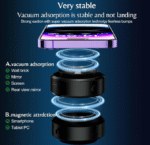 ⁦360° Magnetic Car Suction Phone Holder⁩ - الصورة ⁦5⁩