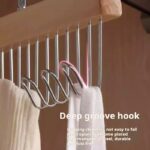 ⁦Wooden sling hangers multifunctional underwear undershirt storage artifact household solid wood hooks wave drying rack (PACK OF 20)⁩ - الصورة ⁦3⁩