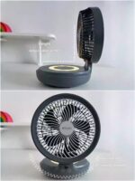 Fan rechargeable portable hovering folding circulation fan office home kitchen car desk wall dual-use - Image 4