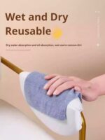 ⁦Thickened and enlarged household extractable kitchen cloth absorbent dishwashing kitchen cloth disposable lazy kitchen cloth kitchen supplies (pack of 12)⁩ - الصورة ⁦2⁩