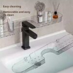 ⁦Suction Cup Vanity Shelf No-Punch Bathroom Bathroom Faucet Shelf Sink Mirror Front Organizer (PACK OF 5)⁩ - الصورة ⁦5⁩